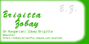 brigitta zobay business card